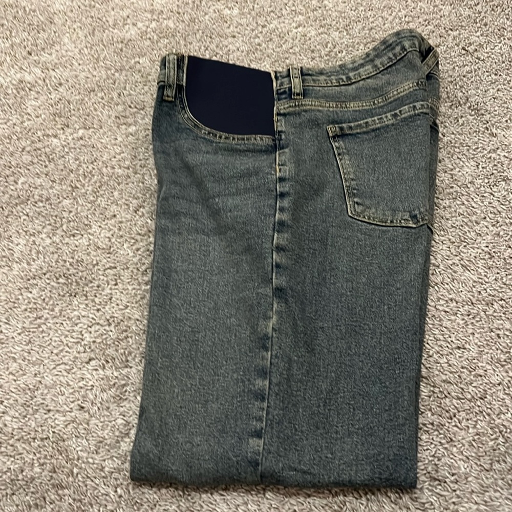 NEW Song Maternity Pants Denim Jeans Boot Leg L Large Stretch Spandex pregnant‎